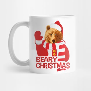 Beary Christmas Funny Bear Santa Claus Mug